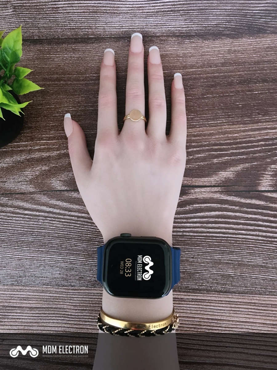 Apple Watch Weave Pattern Silicone Strap - Royal Blue