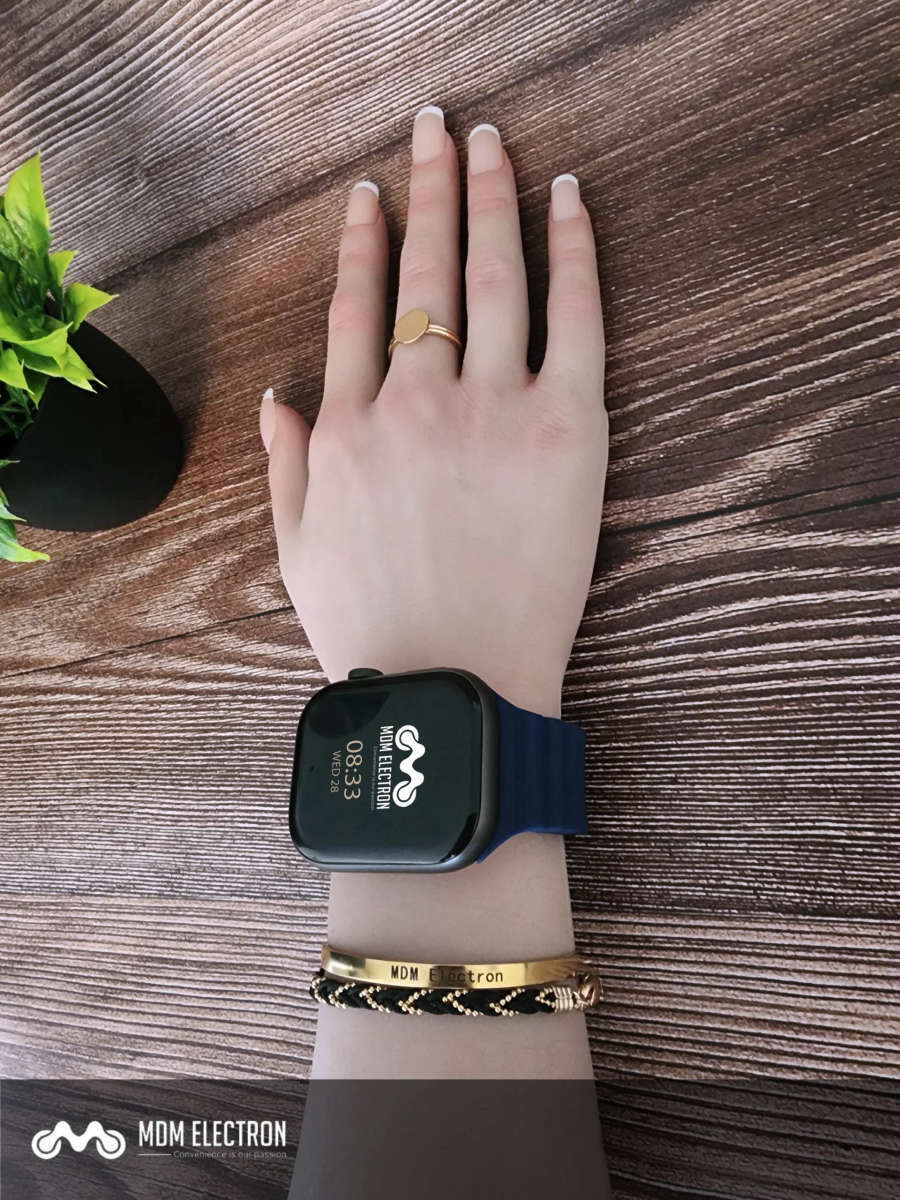 Apple Watch Weave Pattern Silicone Strap - Royal Blue