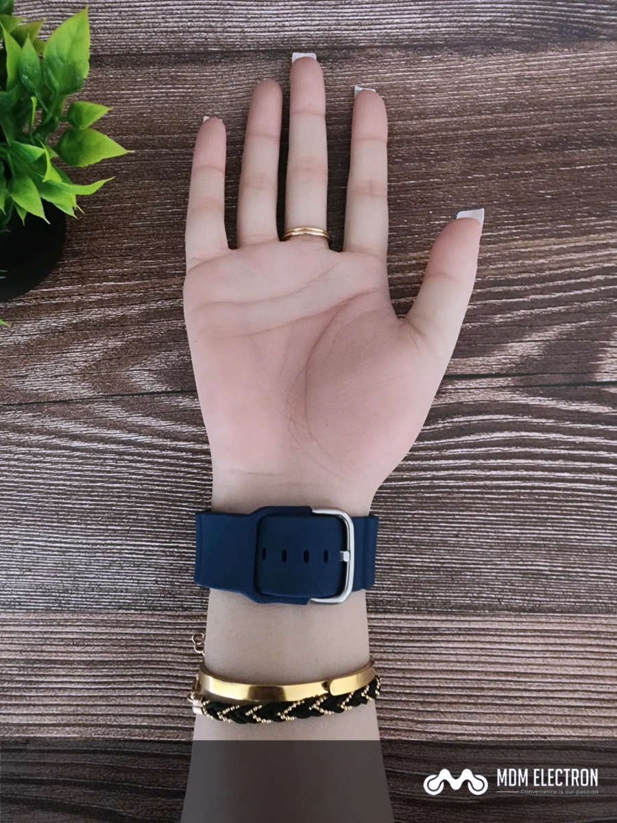 Apple Watch Weave Pattern Silicone Strap - Royal Blue