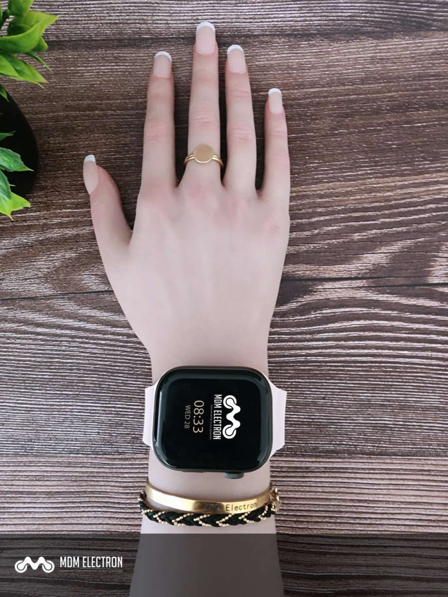Apple Watch Weave Pattern Silicone Strap - Sand Pink