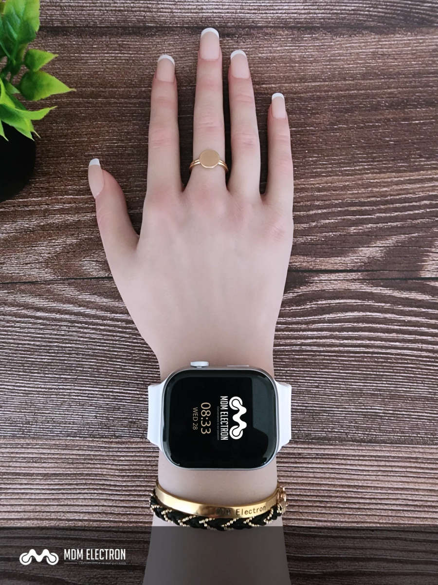Apple Watch Weave Pattern Silicone Strap - White