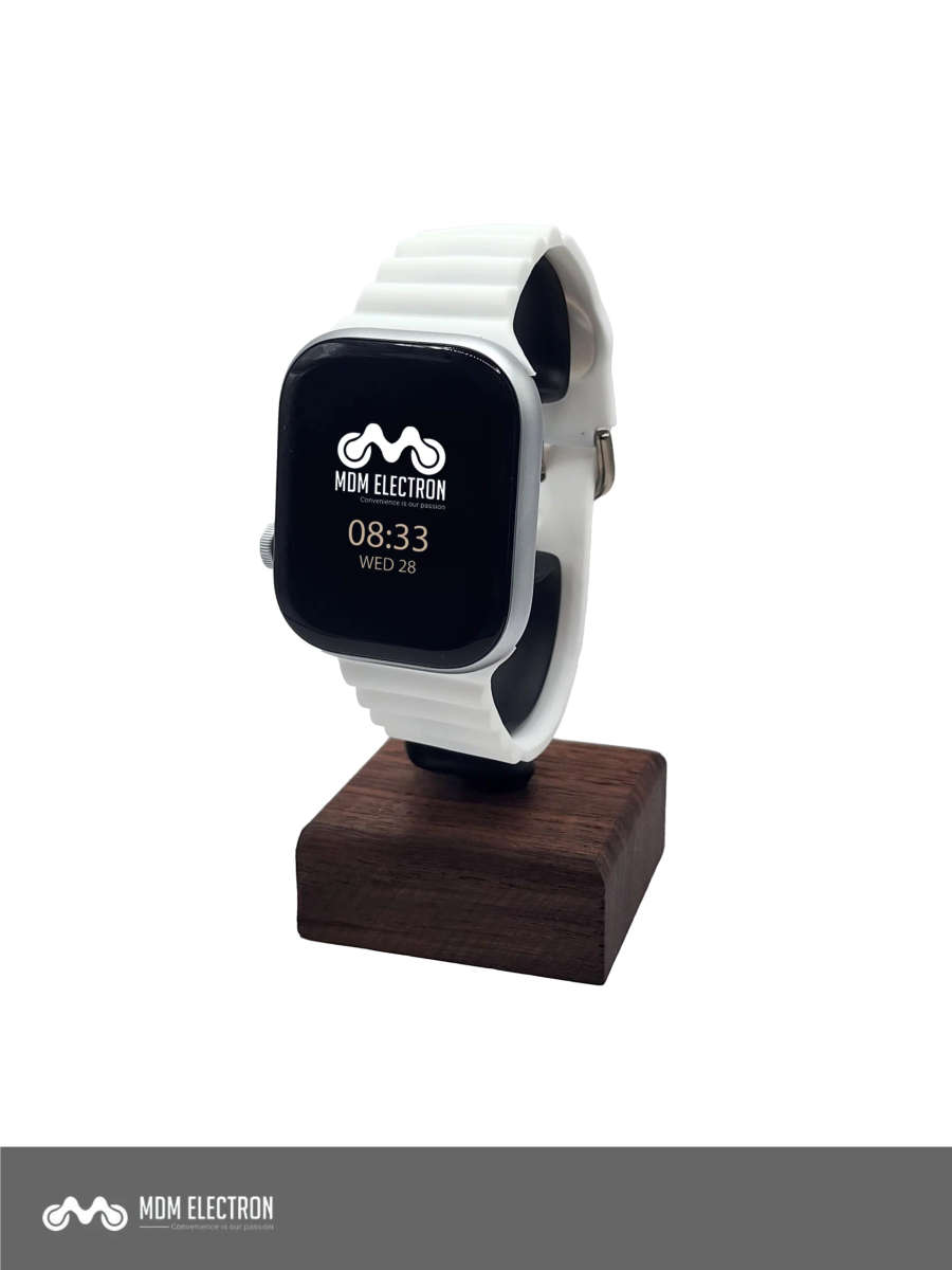 Apple Watch Weave Pattern Silicone Strap - White