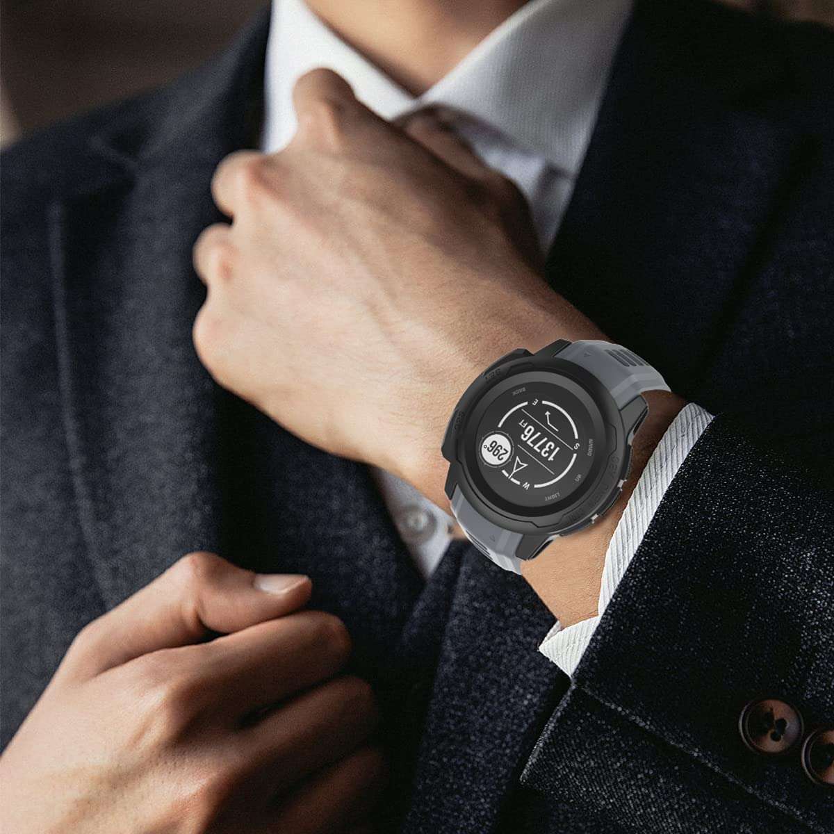Garmin Instinct 2S Silicone Strap - Dark Grey