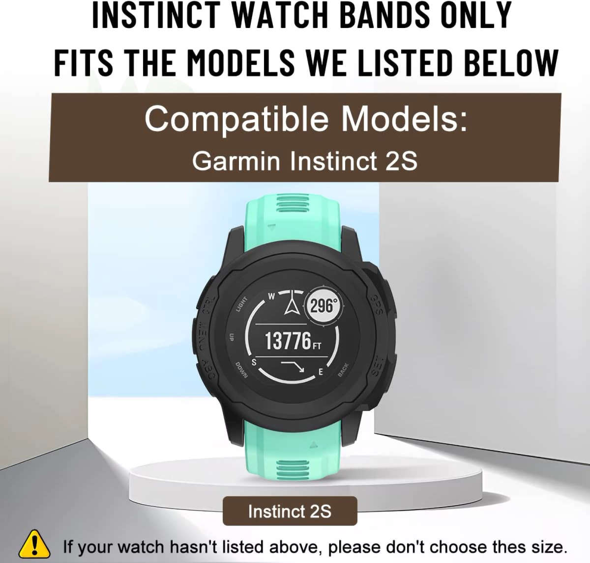Garmin Instinct 2S Silicone Strap - Mint
