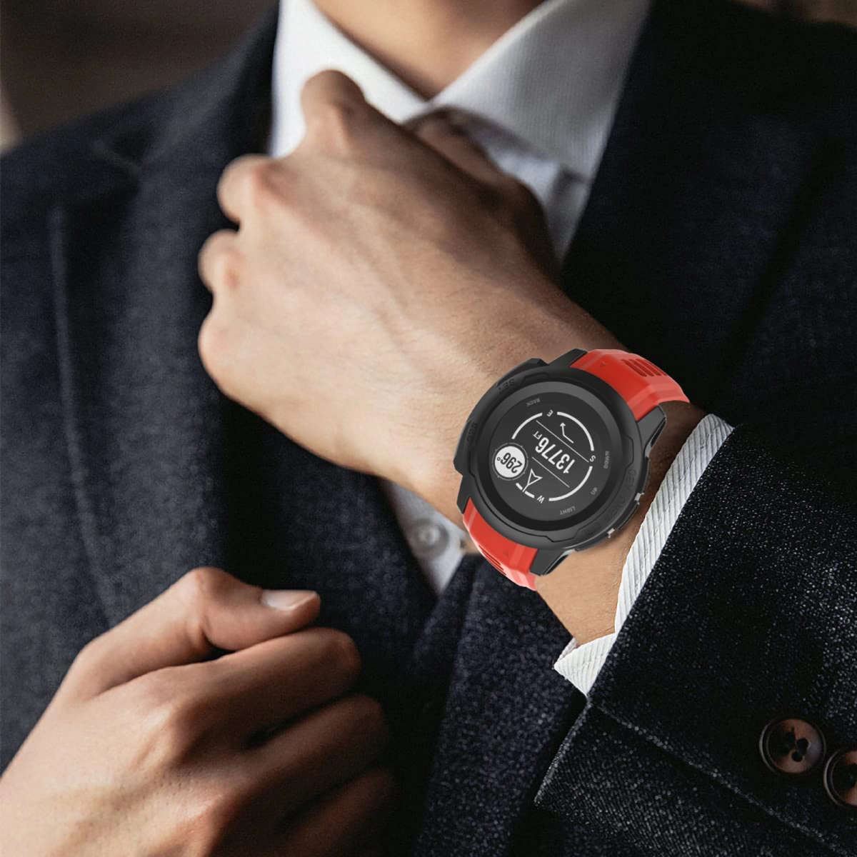 Garmin Instinct 2S Silicone Strap - Red