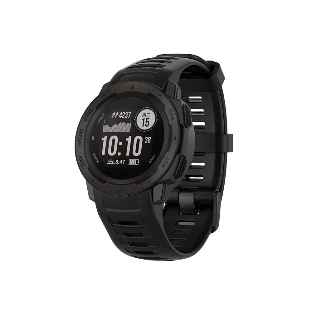 Garmin Instinct 1/2 Silicone Strap Black