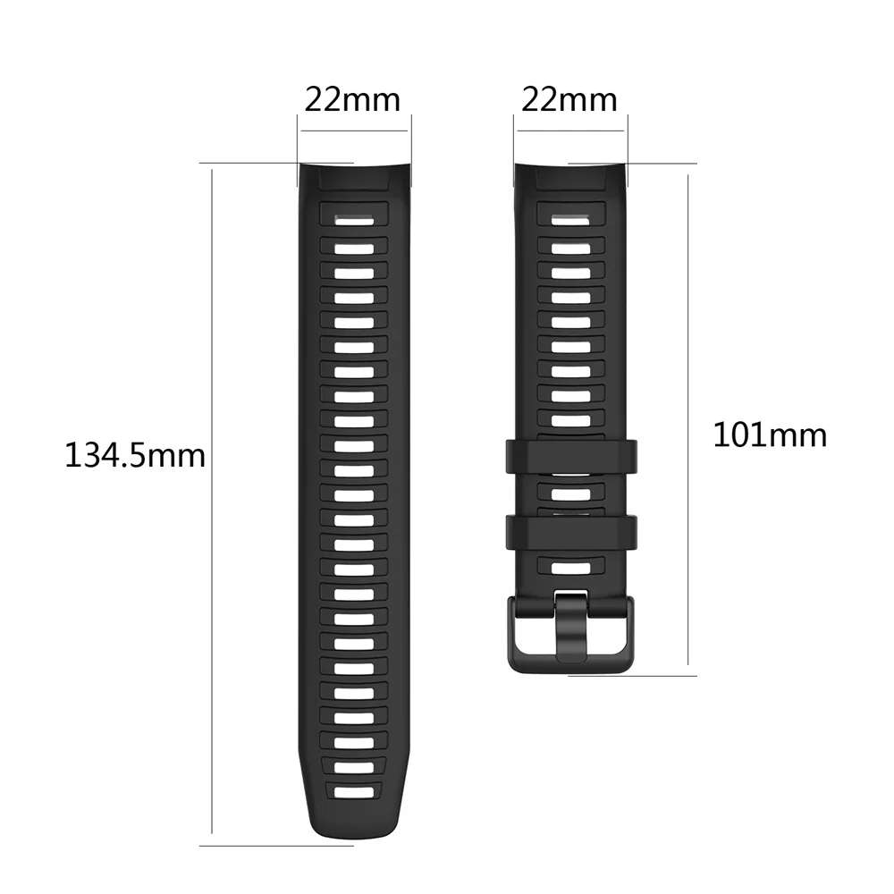 Garmin Instinct 1/2 Silicone Strap Black