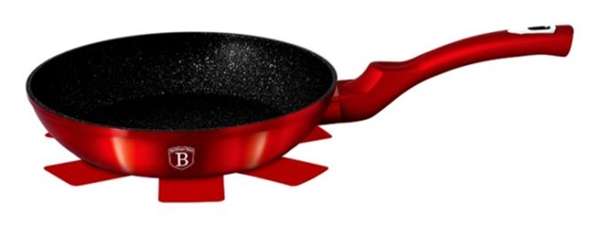 Berlinger Haus - 28 cm Metallic Line Marble Coating Induction Fry Pan - Burgundy (SKEWED)