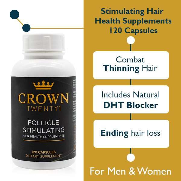 Crown Follicle Stimulating Hair Health Supplements - 120 Capsules