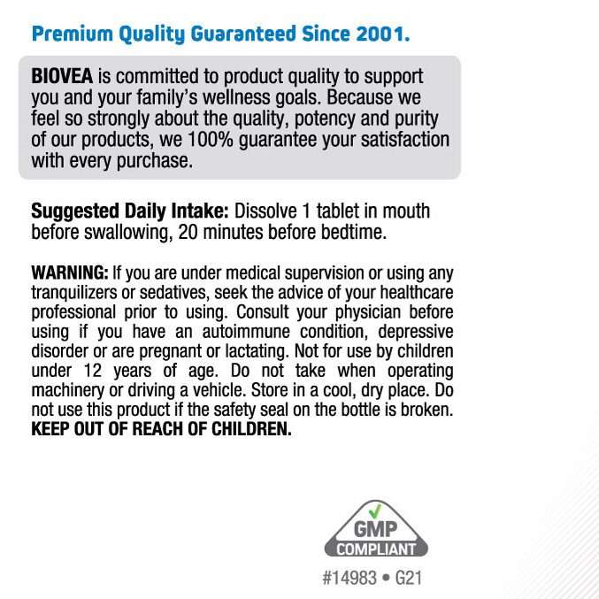 Biovea Melatonin 10mg - 60 Vegetarian Tablets (Mixed Berry)