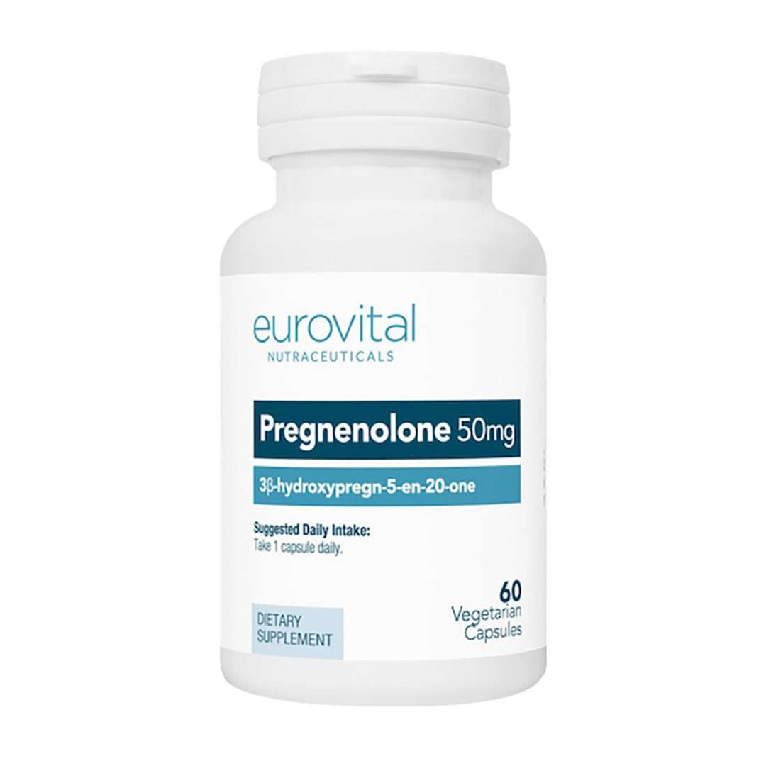 EuroVital Pregnenolone for Memory & Mood - 50mg (60 Capsules)