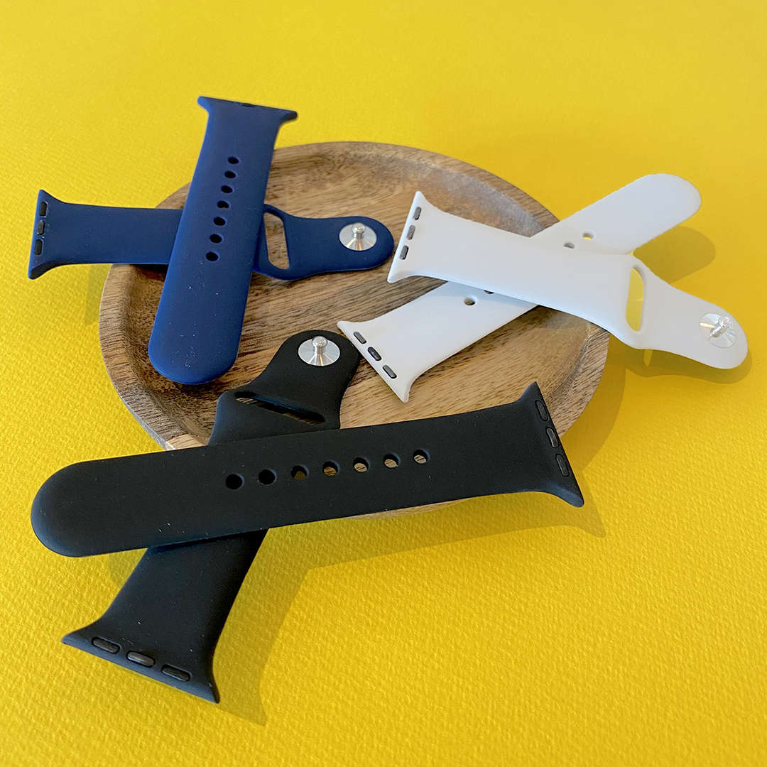 Zonabel 38/40/41mm Apple Watch Replacement Silicone Strap - White