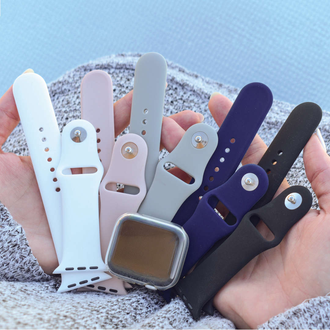 Zonabel 38/40/41mm Apple Watch Replacement Silicone Strap - White