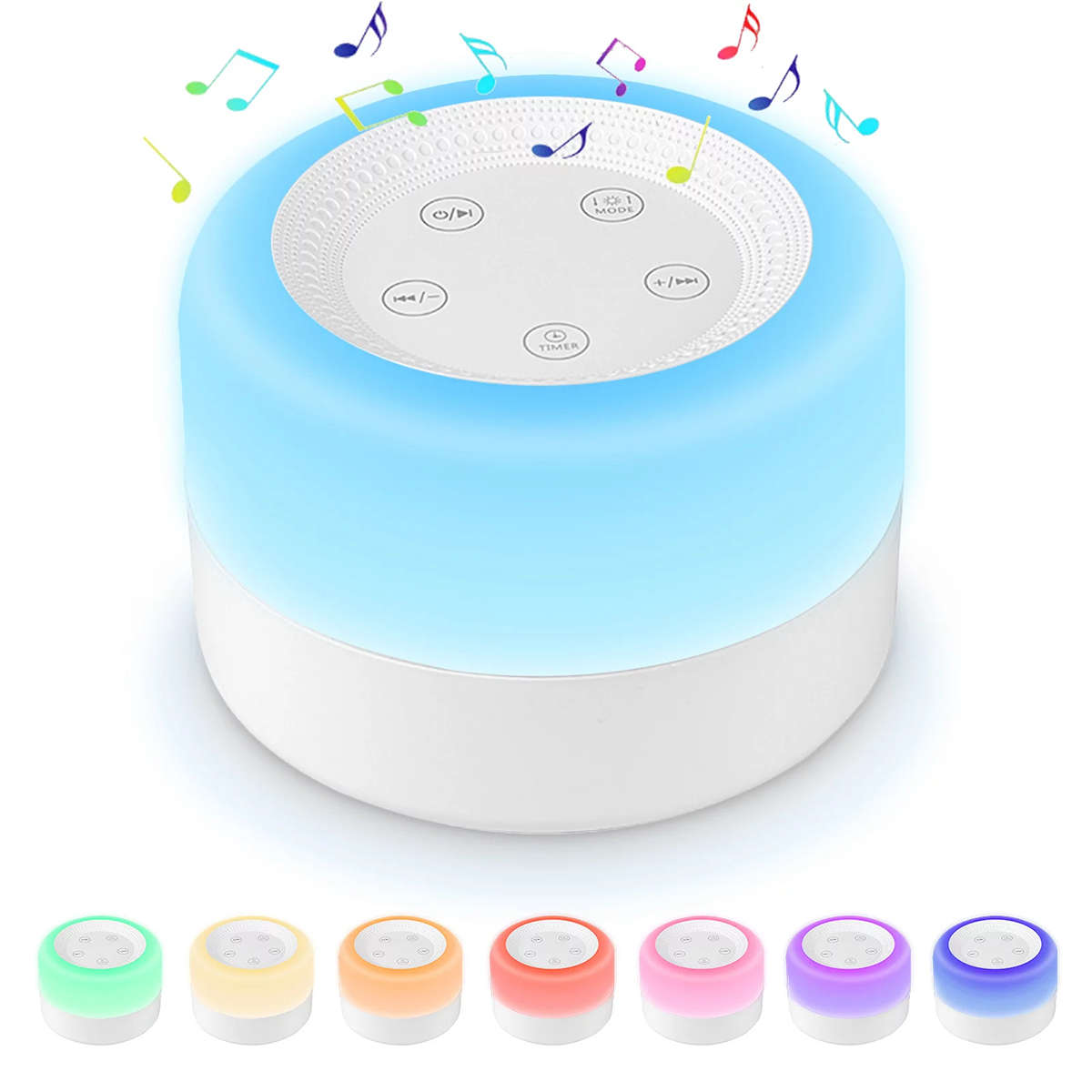 Bum Bum Baby Portable White Noise Machine with Night Light