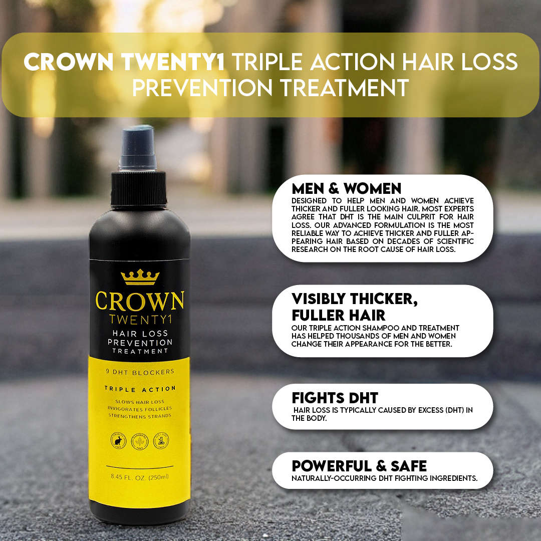 Crown Twenty1 Triple Action Hair Loss Prevention Treatment (250ml)