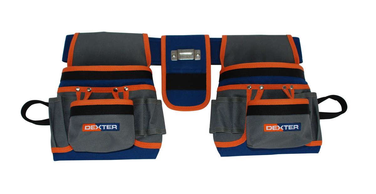 Tool pouch 20 pockets with belt DEXTER