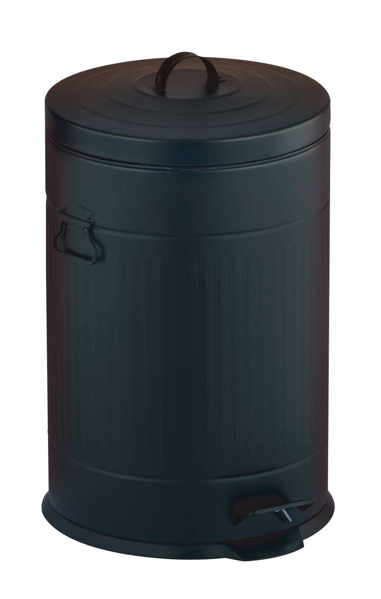 Kitchen pedal bin 20L galvanized black