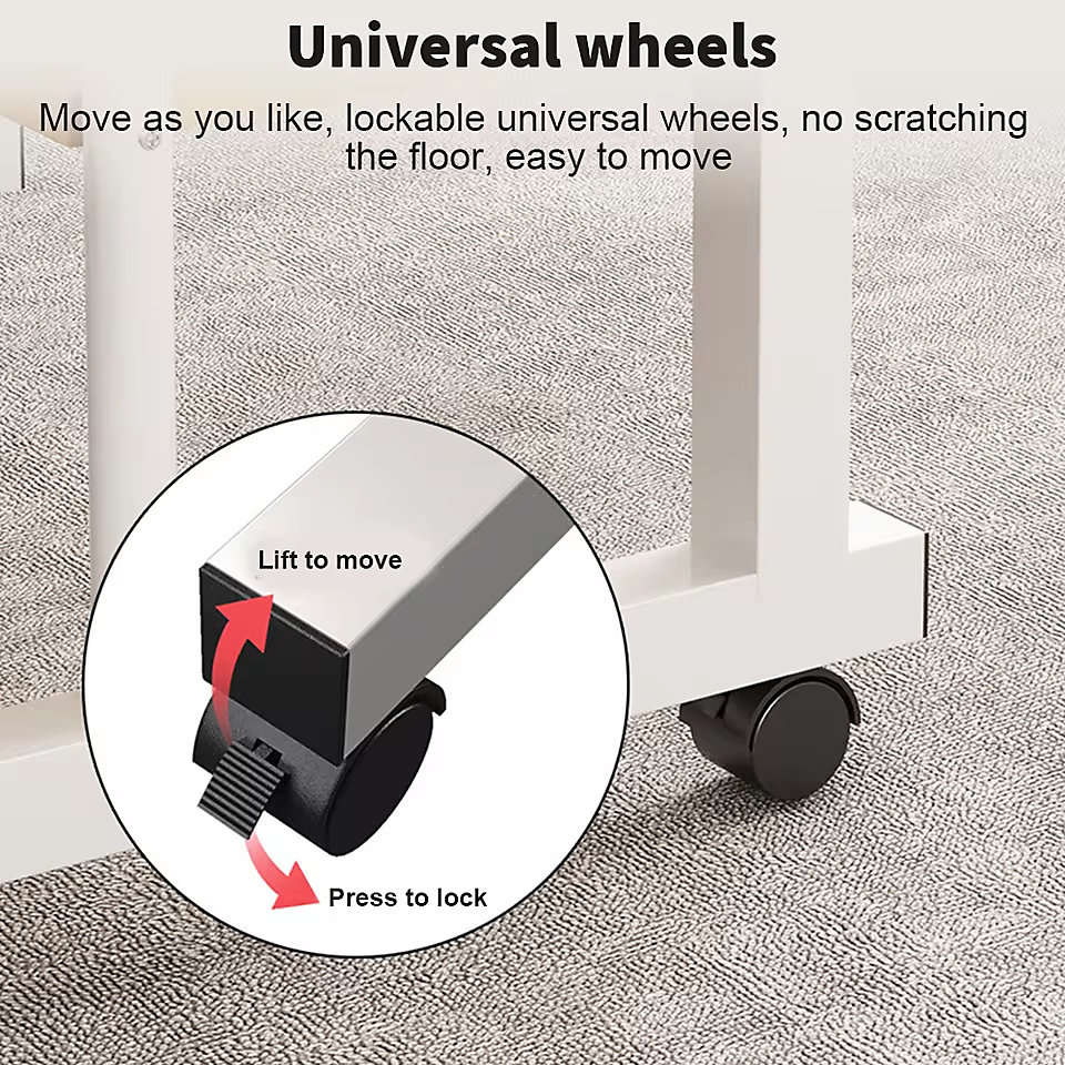 Adjustable Height Mobile Desk
