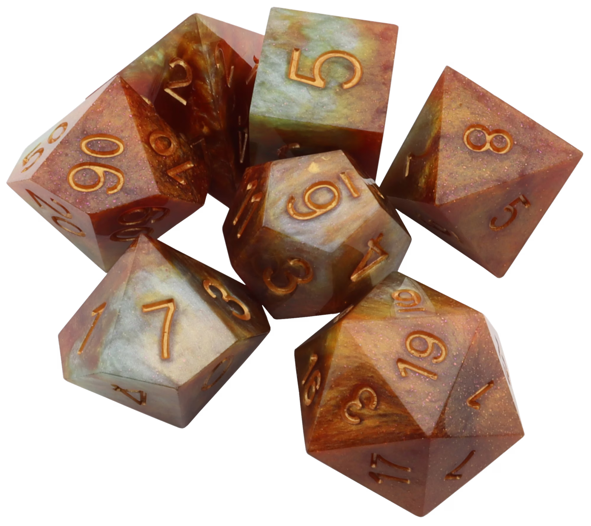 Fancy Dice - Premium resin dice set - The Naga