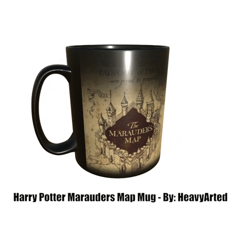 Harry Potter Marauders Map - Colour Changing Magic Mug