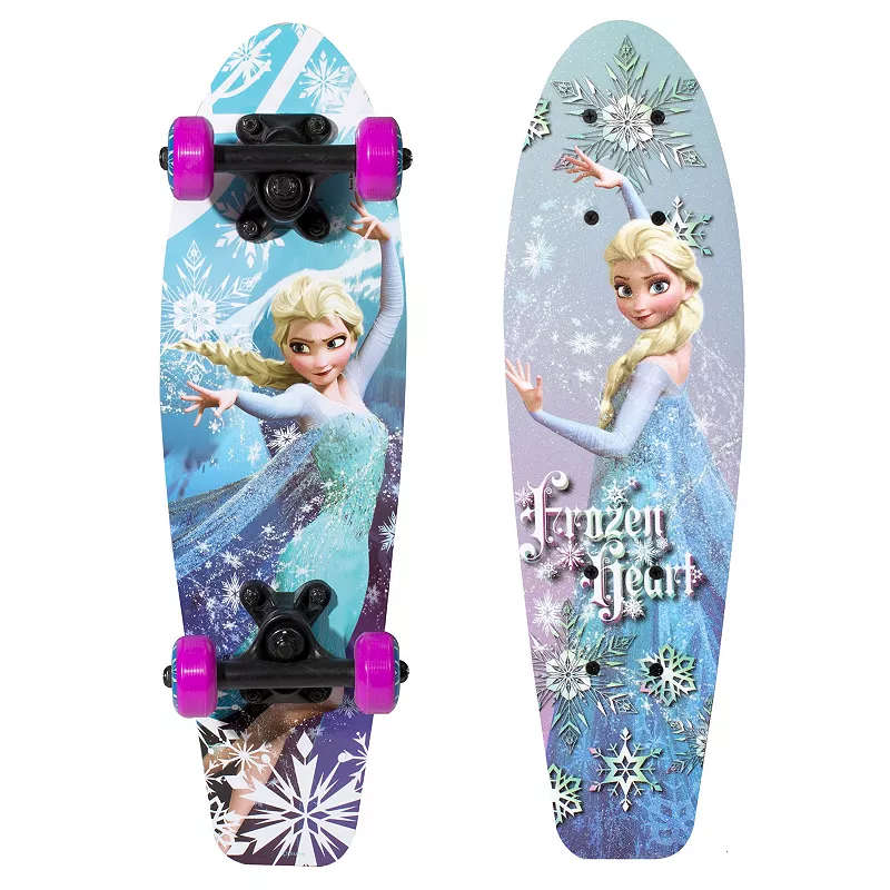 Disney's Frozen Elsa "Frozen Heart" 21-in. Wood Skateboard - Girls; Blue