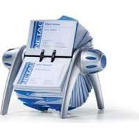 Durable Visifix Flip Business Card Holder (Silver)