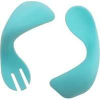 MS Curved Toddler Spoon and Fork (Blue)