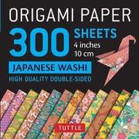 Origami Paper - Japanese Washi Patterns- 4 inch (10cm) 300 sheets - Tuttle Origami Paper: High-Quali