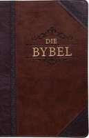 NLV Grootdruk (Bruin Met Duimgrepe En Rits) (Afrikaans, Leather / fine binding)