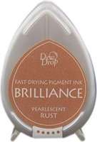 Tsukineko Brilliance Dew Drop Ink Pad - Pearlescent Rust