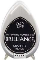 Tsukineko Brilliance Dew Drop Ink Pad - Graphite Black