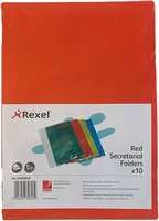 Rexel Secretarial/Correspondence Folders (10 Pack)(Red)