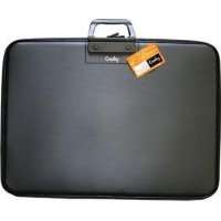 Croxley A2 Art Folio - 2 D-Ring Hard Shell (Black)