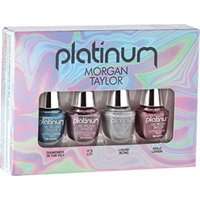 Morgan Taylor Professional Nail Lacquer Platinum MINI (4 Pack)