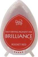 Tsukineko Brilliance Dew Drop Ink Pad - Rocket Red