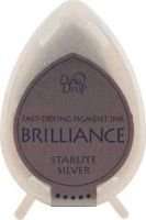Tsukineko Brilliance Dew Drop Ink Pad - Starlite Silver