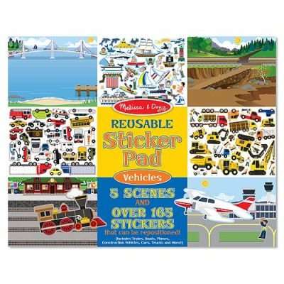 Melissa & Doug Stickers - Reusable Sticker Pad - (Vehicles)