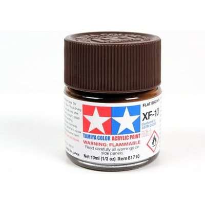 Tamiya XF-10 Flat Brown (Acrylic Model Paint)