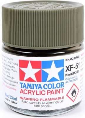 Tamiya XF-51 Khaki Drab (Acrylic Model Paint)