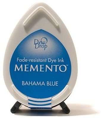Tsukineko Memento Dew Drop Fade-Resistant Dye Ink Pad (Bahama Blue)