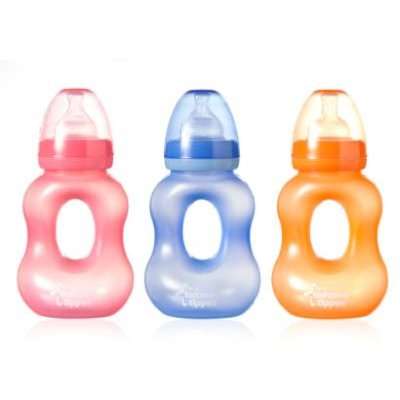 Tommee Tippee - Essential Basics Wide Neck Gripper Bottle (260ml | Supplied Colour May Vary)