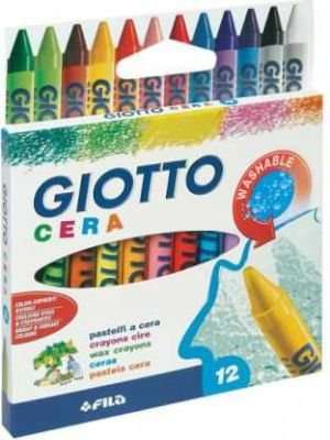 Giotto Cera Wax Oil Professional Crayons (12 Pack)
