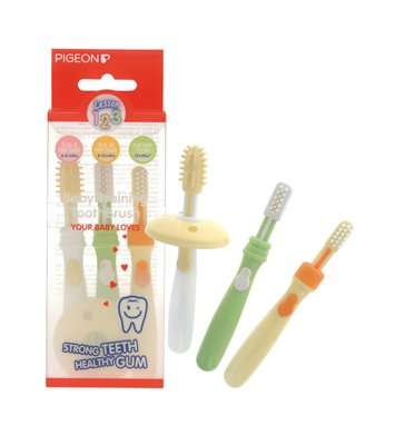 Pigeon K891 3-Piece Baby Training Toothbrush Set