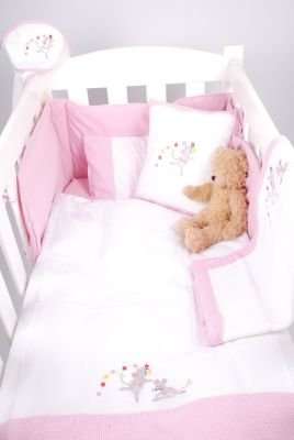 Tom & Bella Cot Duvet Cover And Baby Pillowcase Set - Ballerina Mice