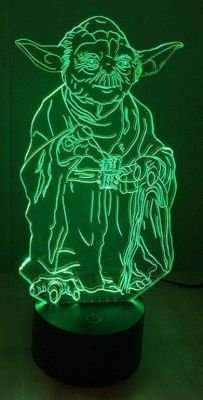 LED Night Lamp - Space Yoda