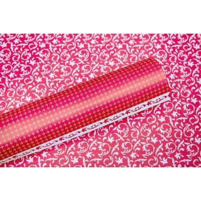 Lady Pattern Paper Basic Essentials Collection Double Sided Paper Flourish (Red Pop Design)(10 Sheet