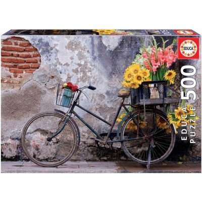 Educa Jigsaw Puzzle - Bicycle with Flowers (500 Piece)