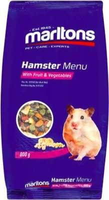 Marltons Hamster Menu - with Fruit & Vegetables (800g)