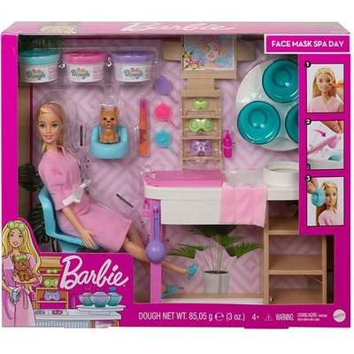 Barbie Face Mask Spa Day Playset (Blonde Hair)