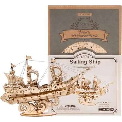 Robotime Classical 3D Wooden Puzzle - Sailing Ship (118 Pieces)